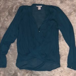 H&M teal blouse
